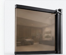 Brown tint glass sample