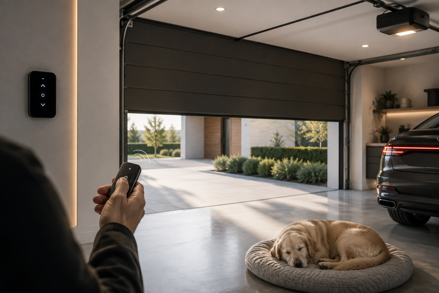 Smart control for a premium automotive entrance