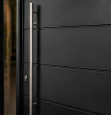 Close-up of matching RK entrance door finish
