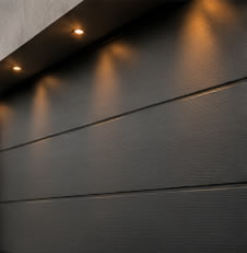 Close-up of matching RK garage door finish